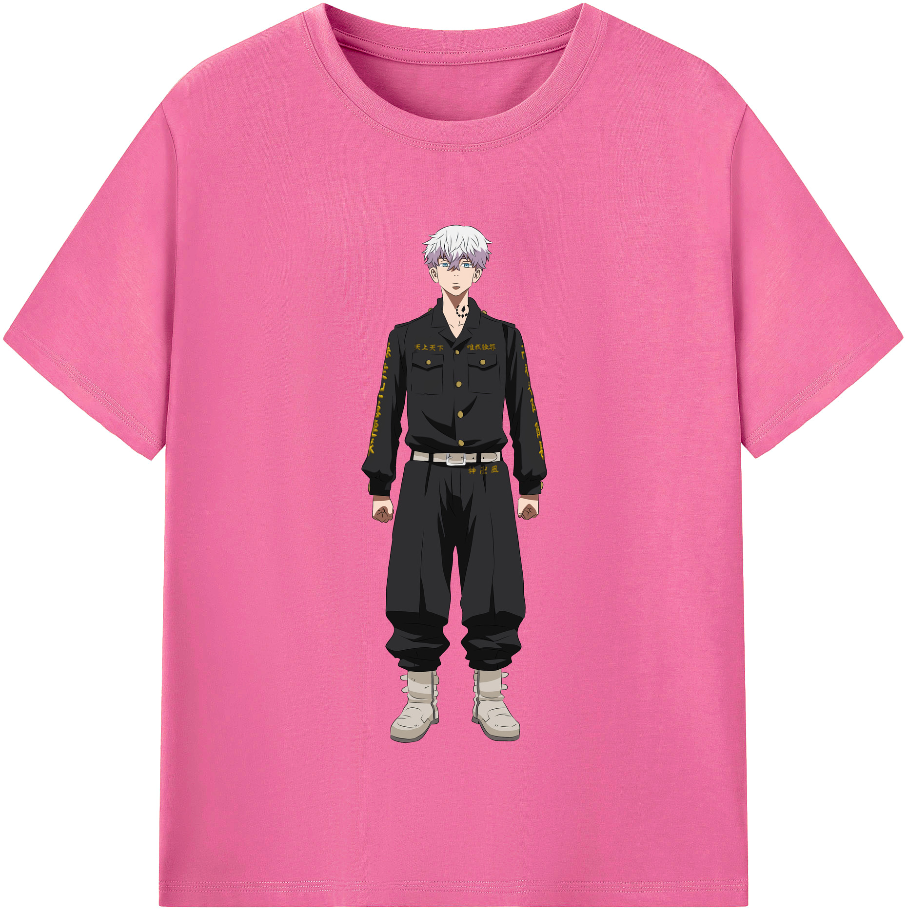 （画像用） 東京リベンジャーズ Tokyo Revengers レディースカジュアルプリントTシャツ（綿100％）